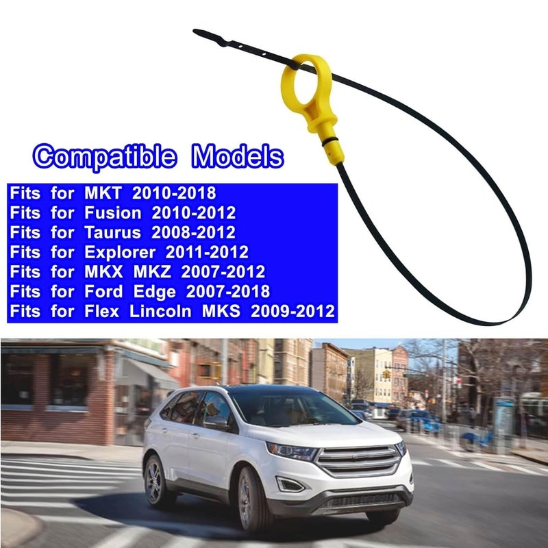 LDCRE مقياس زيت المحرك، يناسب فورد إيدج، إكسبلورر، فليكس، لينكولن MKS/MKT/MKX/MKZ، فيusion، توريز، ميركوري ميلان/سابيل - استبدال مجموعة مؤشر مستوى الزيت، OE 917-369 BA5Z6750A BA5Z-6750-A - Image 3